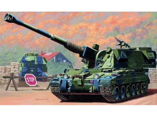 Trumpeter British 155mm AS-90 self-propelled howitzer 1/35