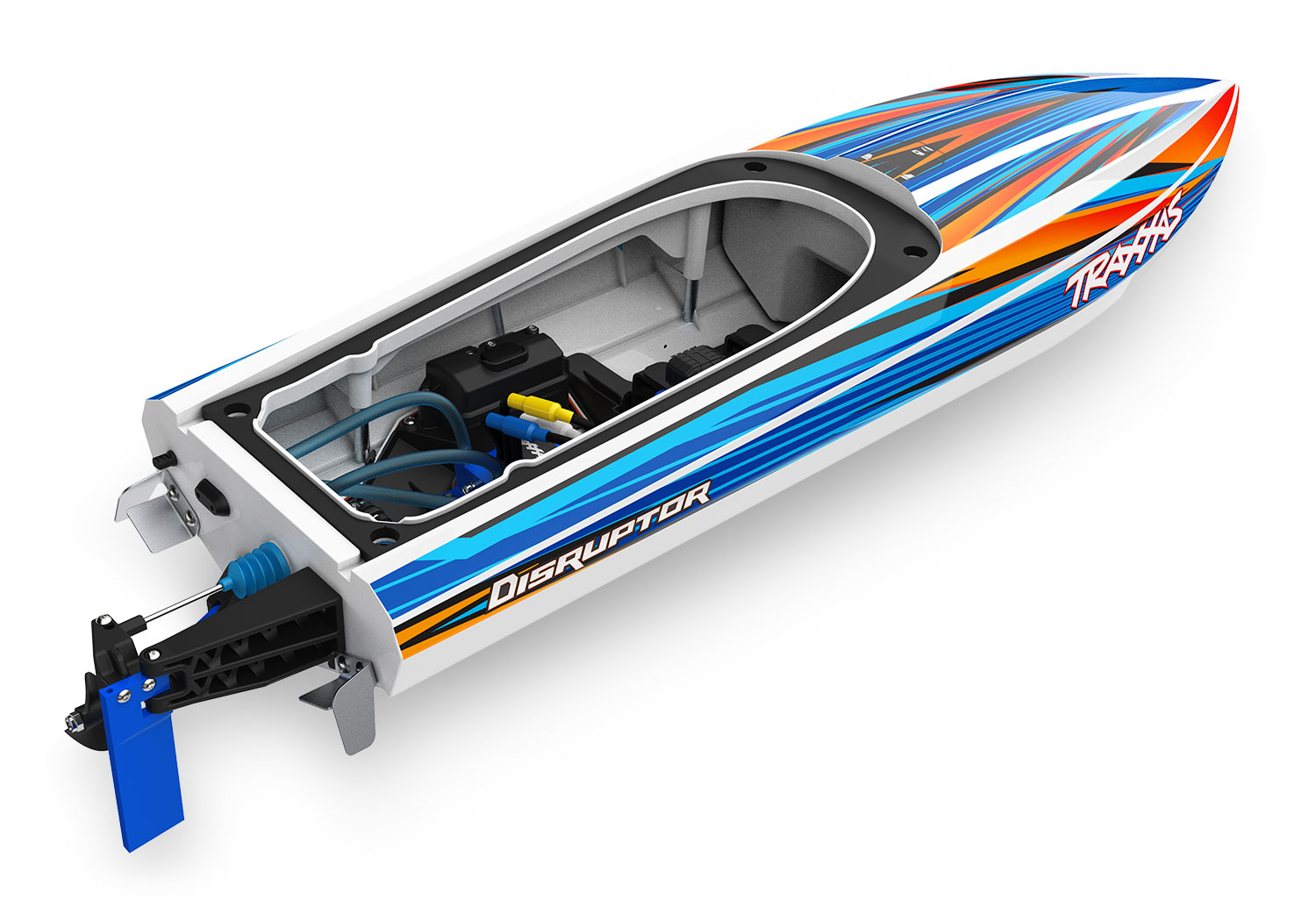 Traxxas Disruptor 4S 40+ MPH High-Performance Boat Blue