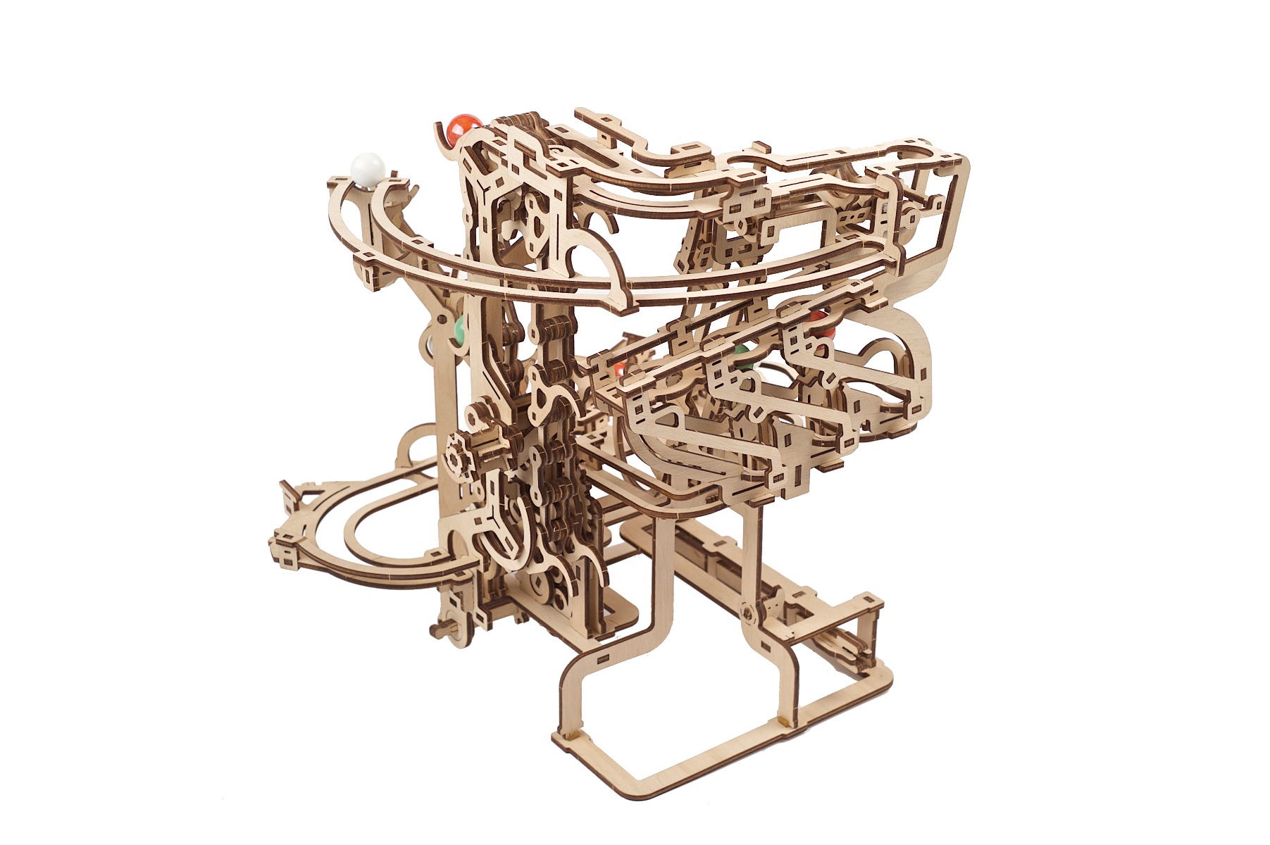 U-Gears Chain Hoist Knikkerbaan mechanisch houten bouwpakket
