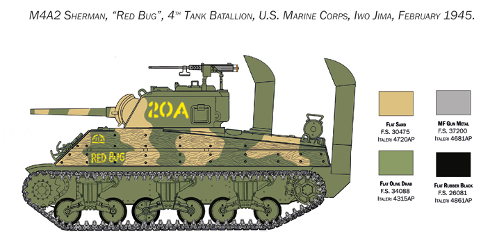Italeri M4 Sherman U.S. Marine Corps 1/35