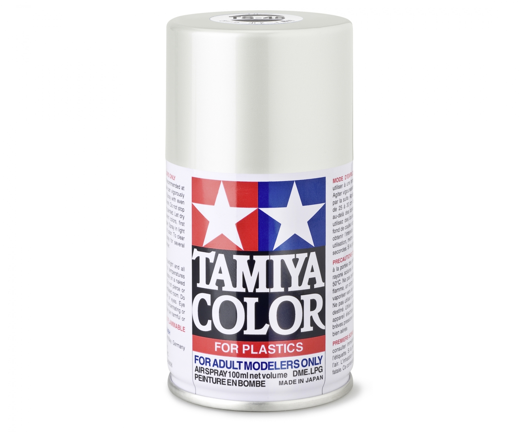 TS45 Spray Pearl White brillant 100ml Tamiya