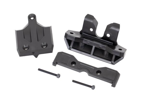 Traxxas Bumper rear/ skidplate rear/ tie bar mount rear/ 3x25 CS (2) for Sledge®