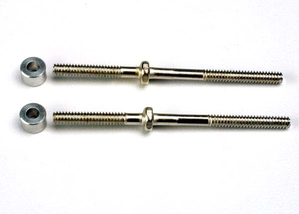 Traxxas Turnbuckles (54mm) (2)/ 3x6x4mm aluminum spacers (rear camber links)