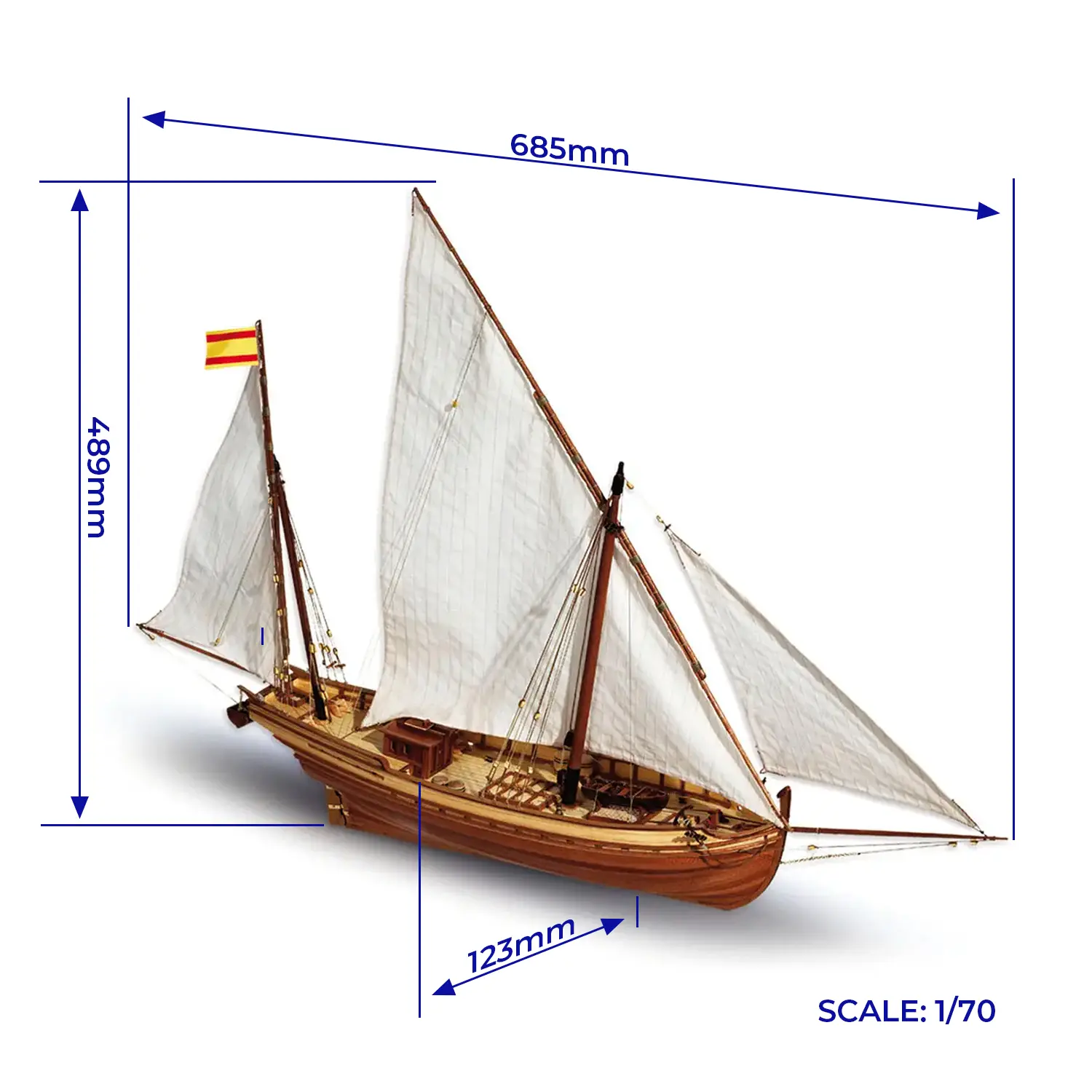 Occre San Juan Houten Scheepsmodel 1/70