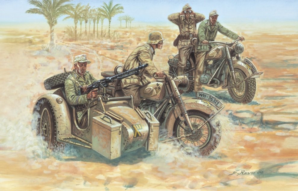Italeri German Motorcycles WWII 1/72