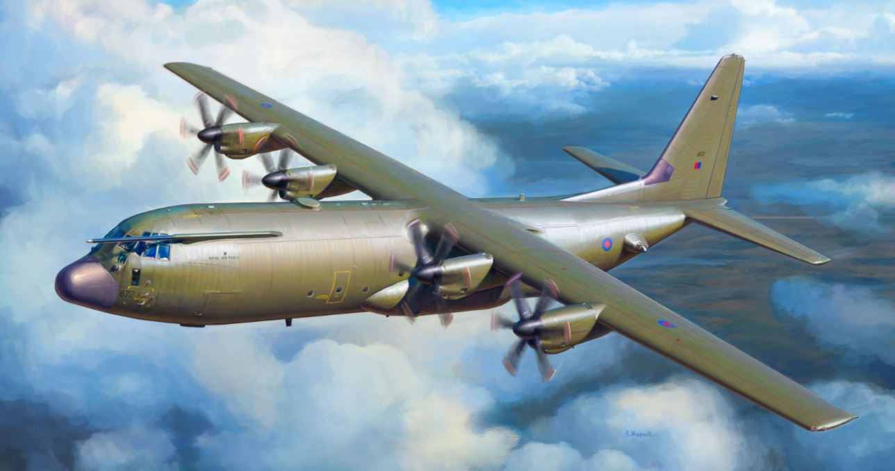 Zvezda C-130 J-30 Heavy Transport Plane 1/72