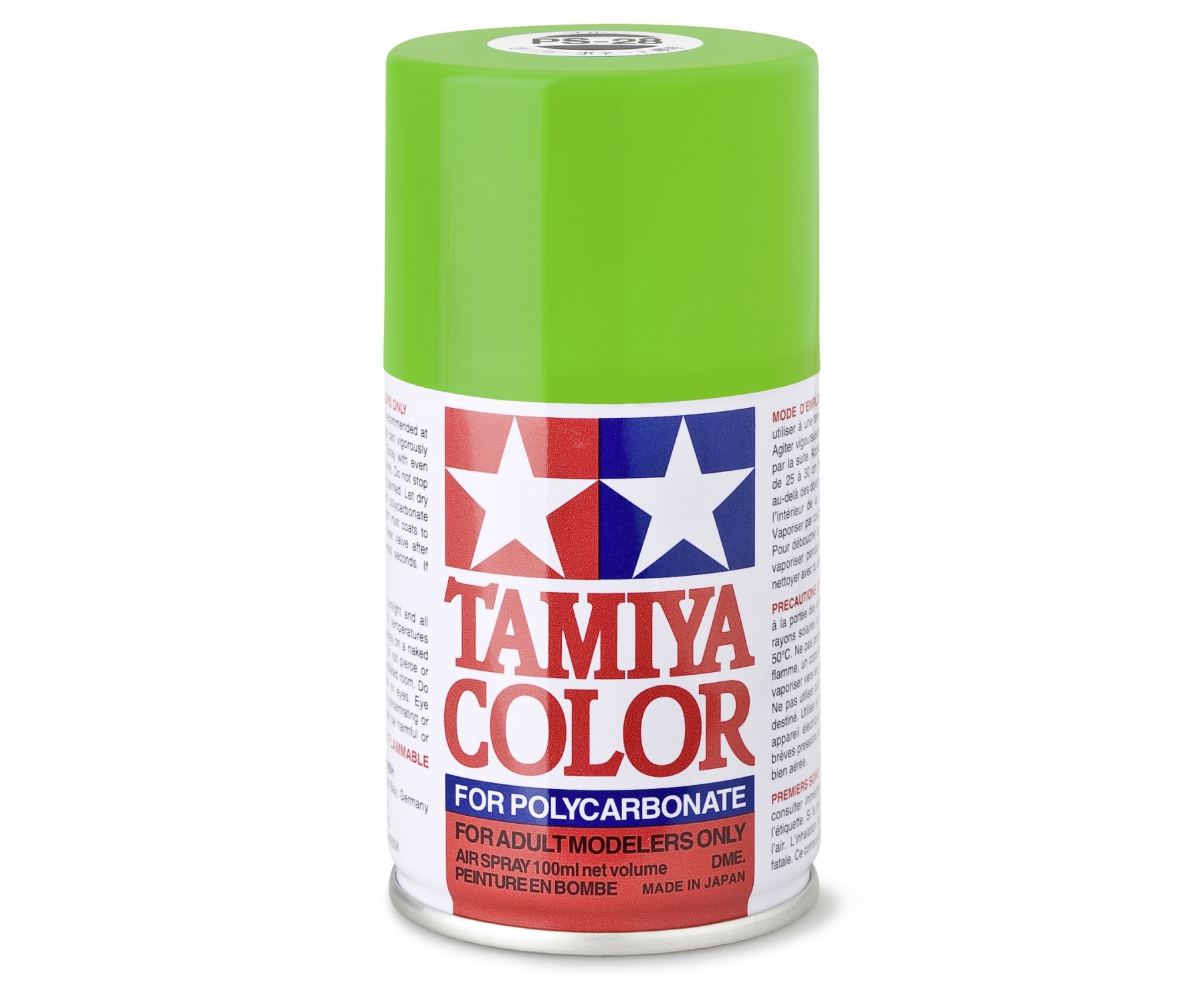 PS28 Spray Fluorescent Green brillant 100ml Tamiya