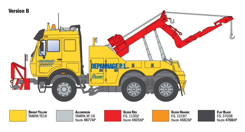 Italeri Mercedes-Benz Wrecker Truck 1/24