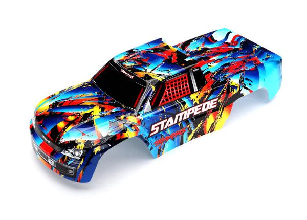 Traxxas Body Stampede Rock n' Roll (painted decals applied)
