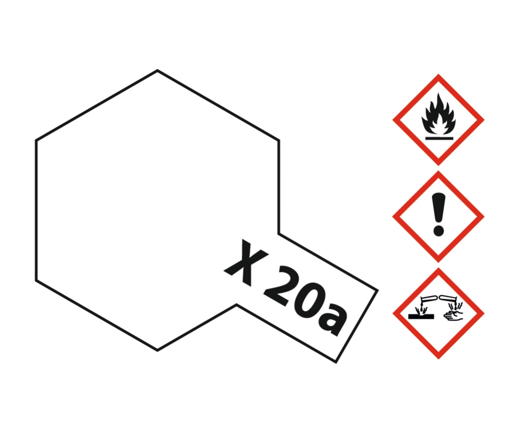 X20A Potje Acrylic Thinner 23ml Tamiya