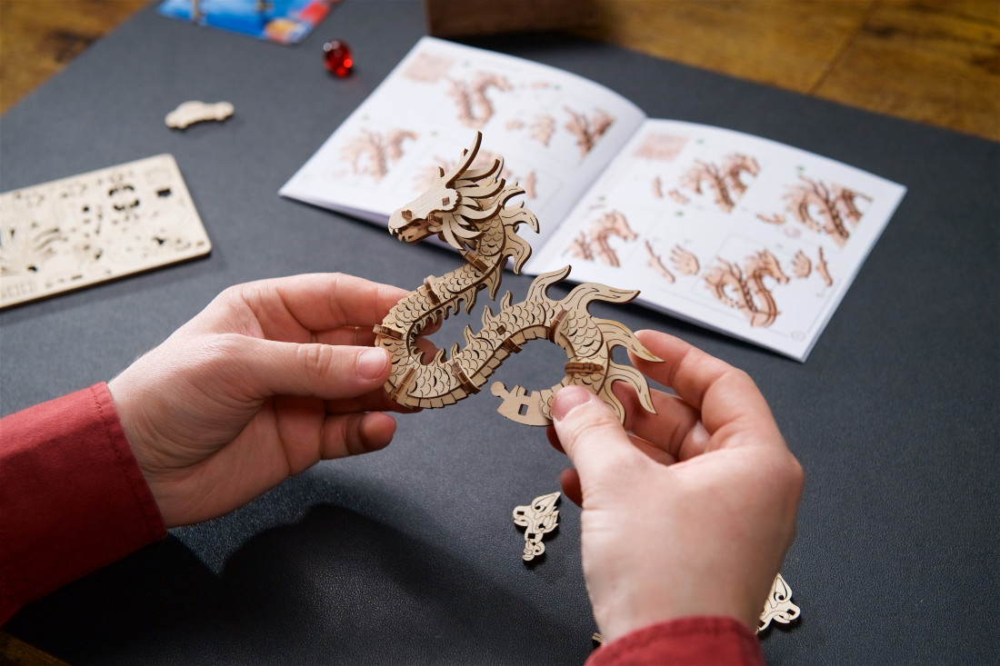 U-Gears Draak mechanisch houten bouwpakket