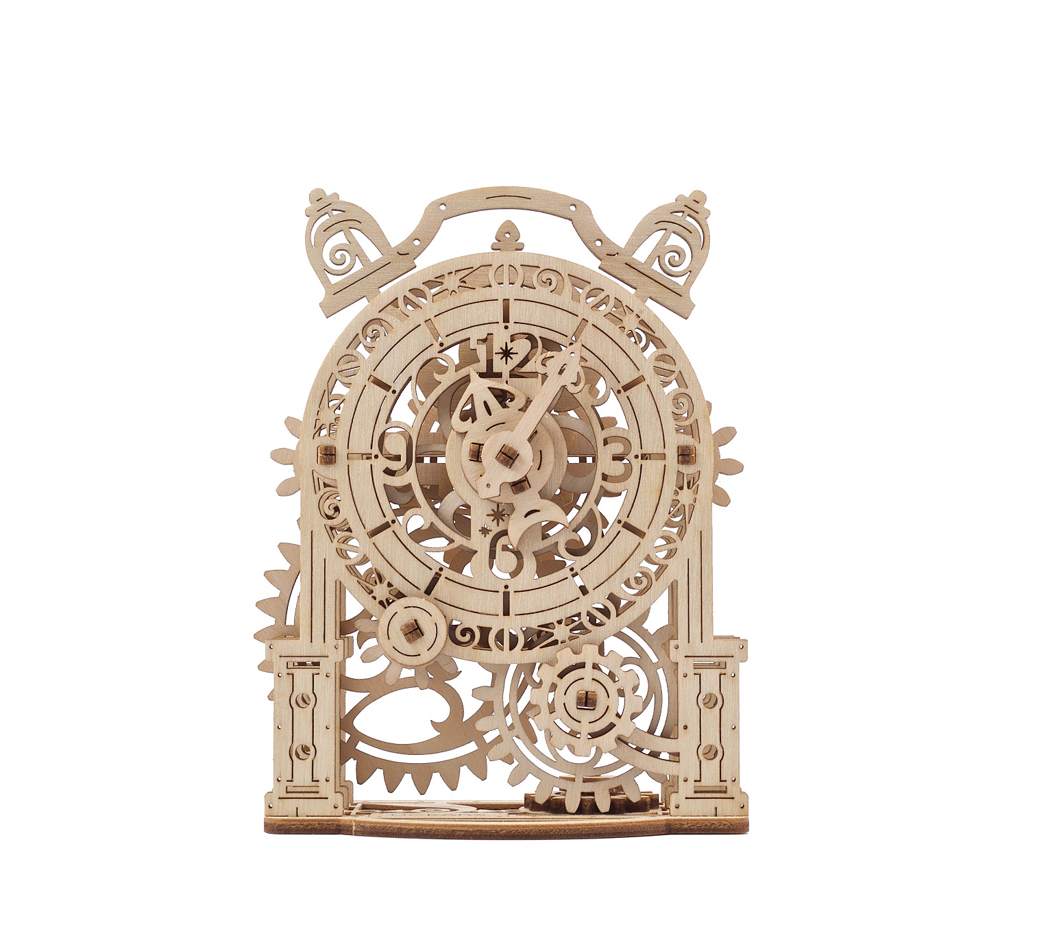 U-Gears  Vintage Wekker mechanisch houten bouwpakket