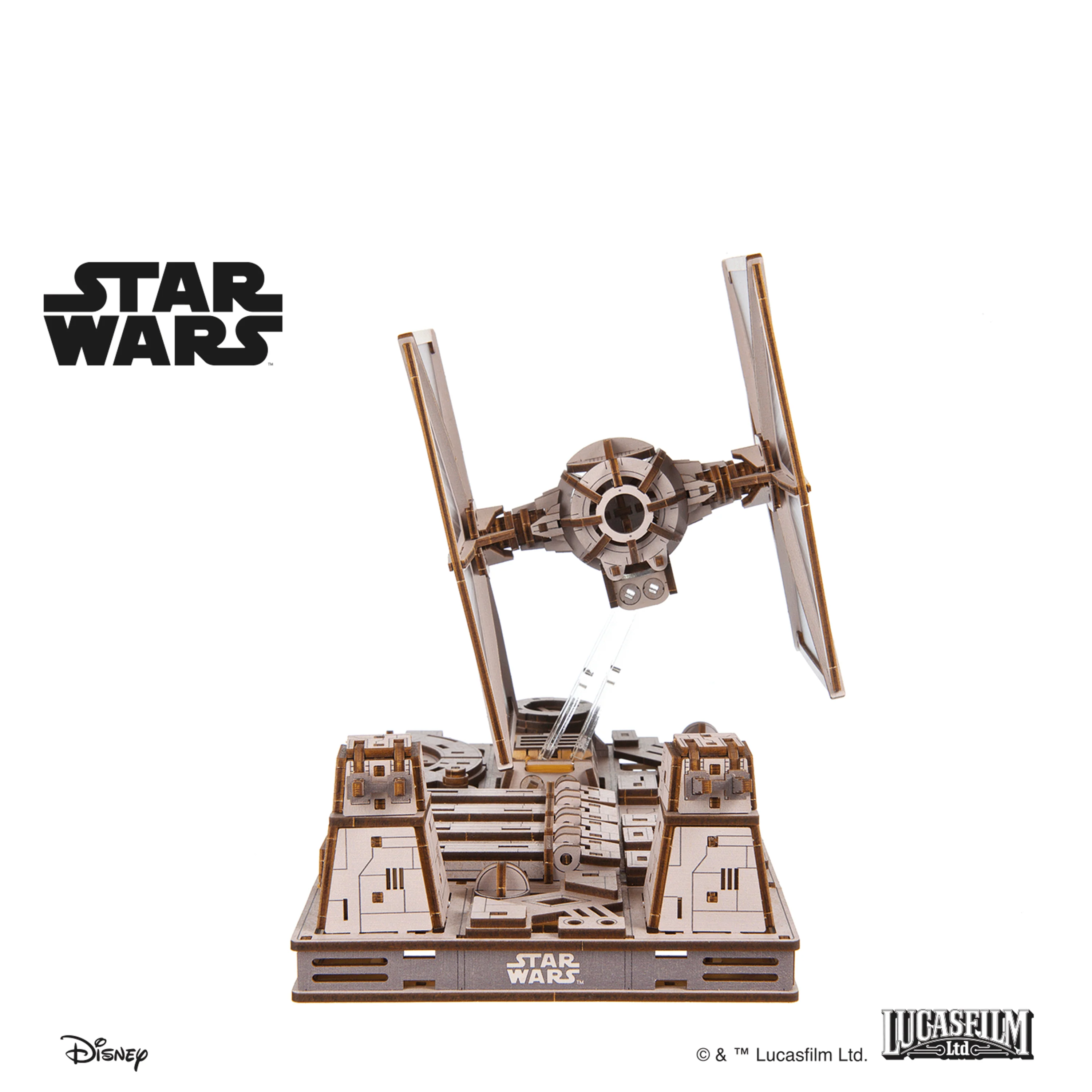 U-Gears Tie Fighter Star Wars mechanisch houten bouwpakket
