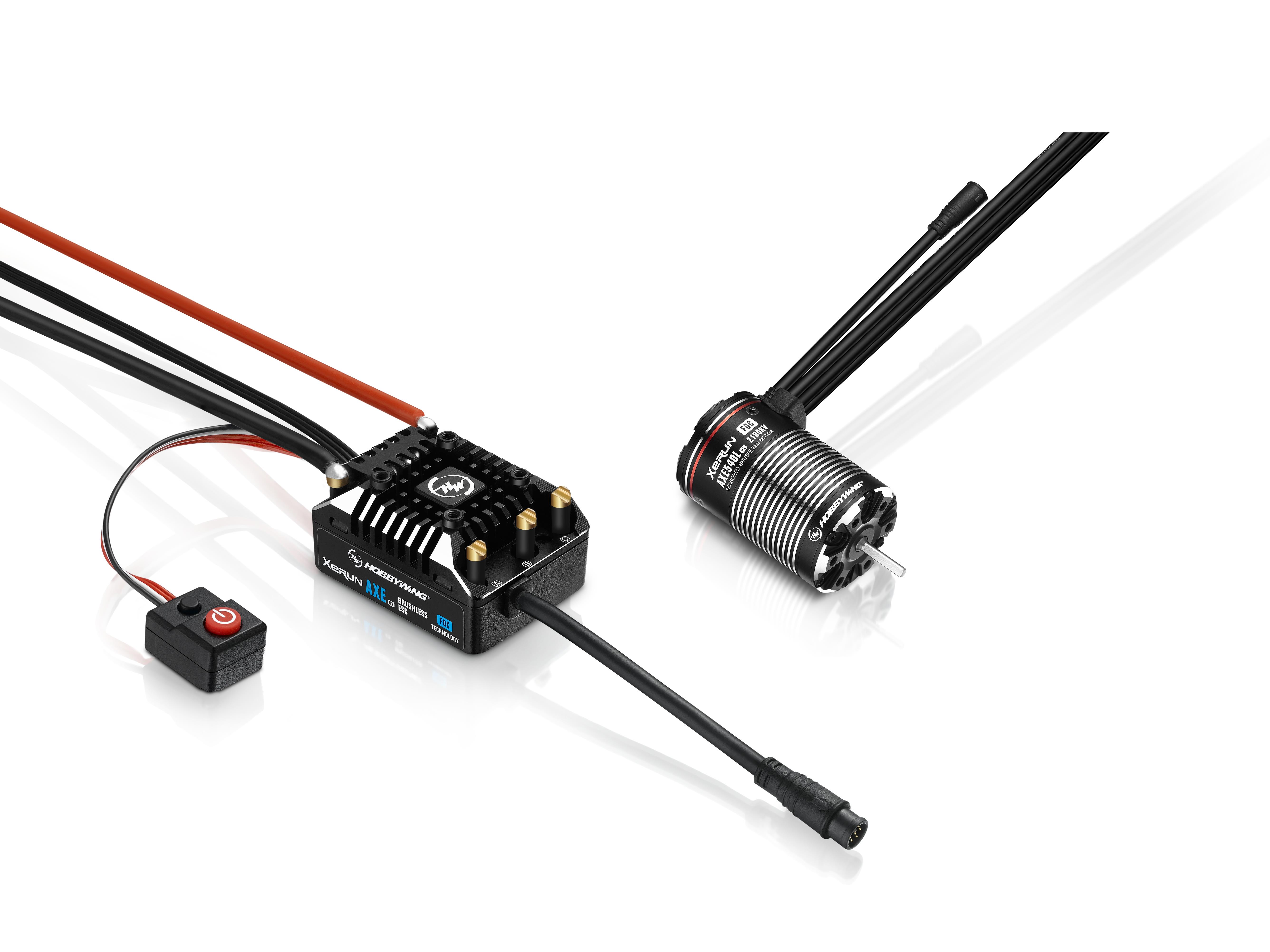 Hobbywing Combo XERUN AXE540L R2 2800KV FOC System Combo for Rock Crawler