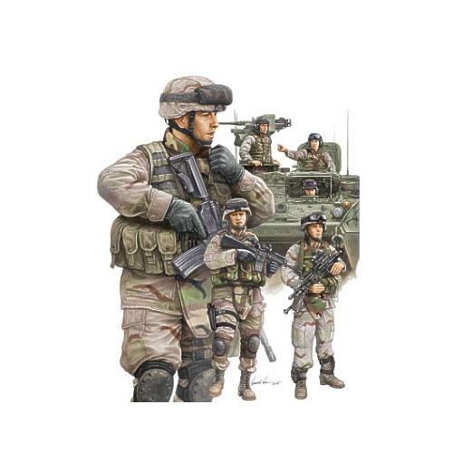 Trumpeter Modern U.S. Army Armor Crewman & Infantry 1/35