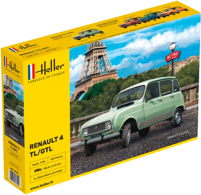 Heller Renault 4 TL/GTL 1/24