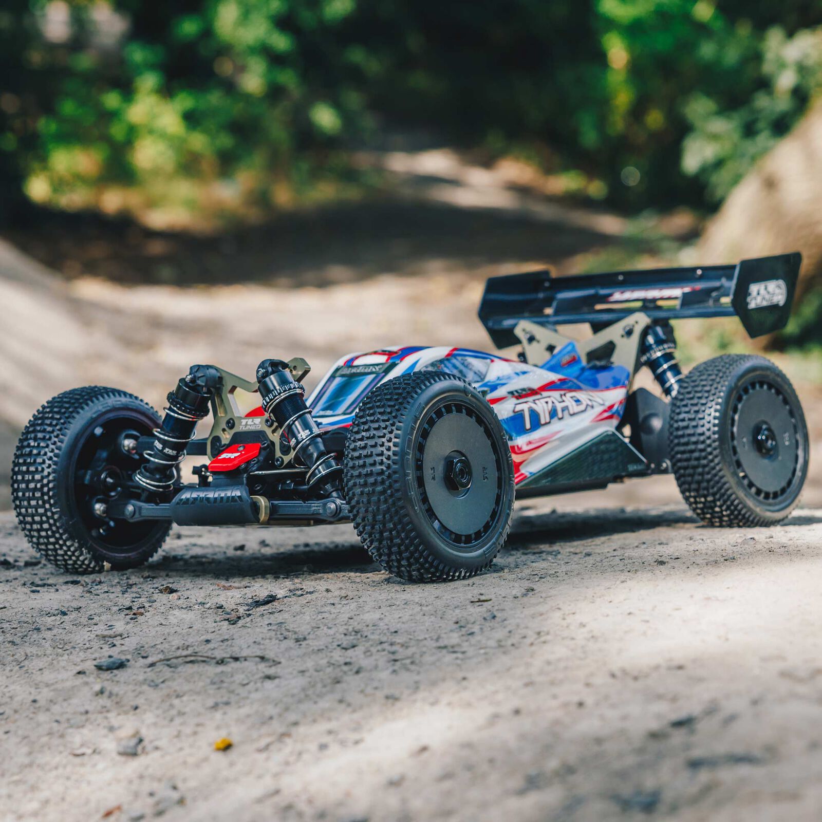 Arrma TLR Tuned TYPHON 6S 4WD BLX RTR, Red/Blue Buggy 1/8