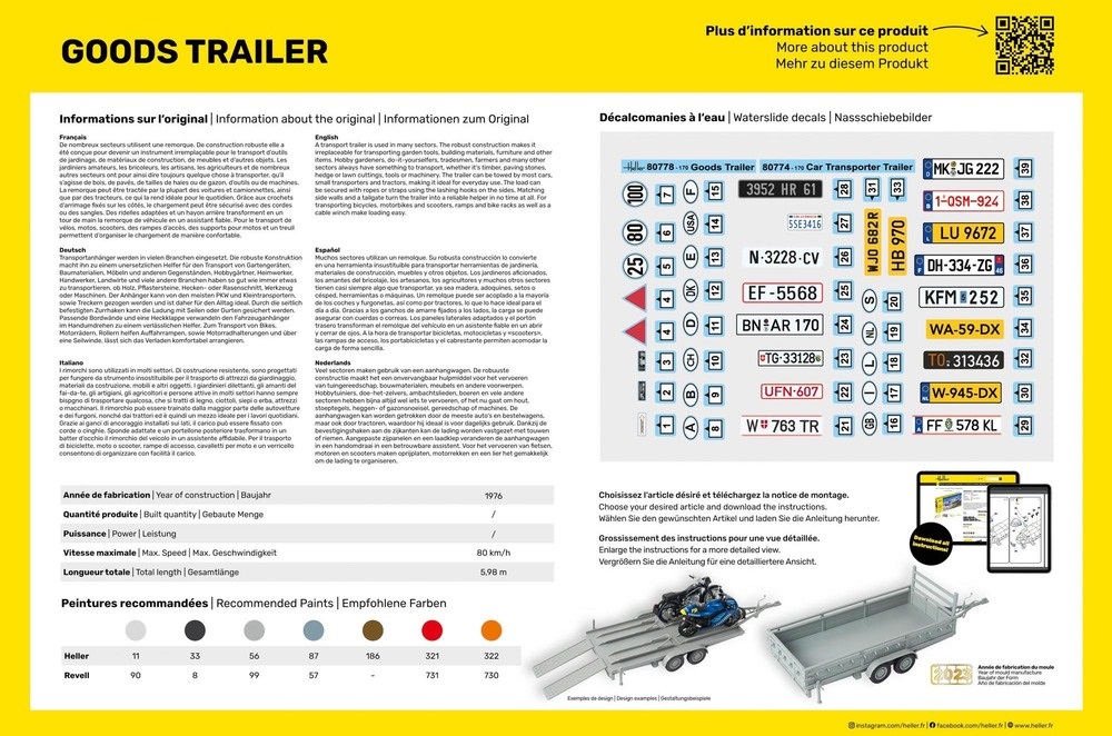 Heller Goods Trailer 1/24