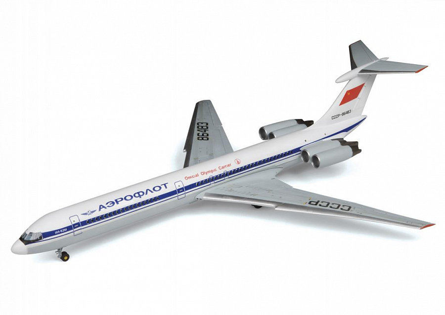 Zvezda Civil airliner IL-62M 1/144