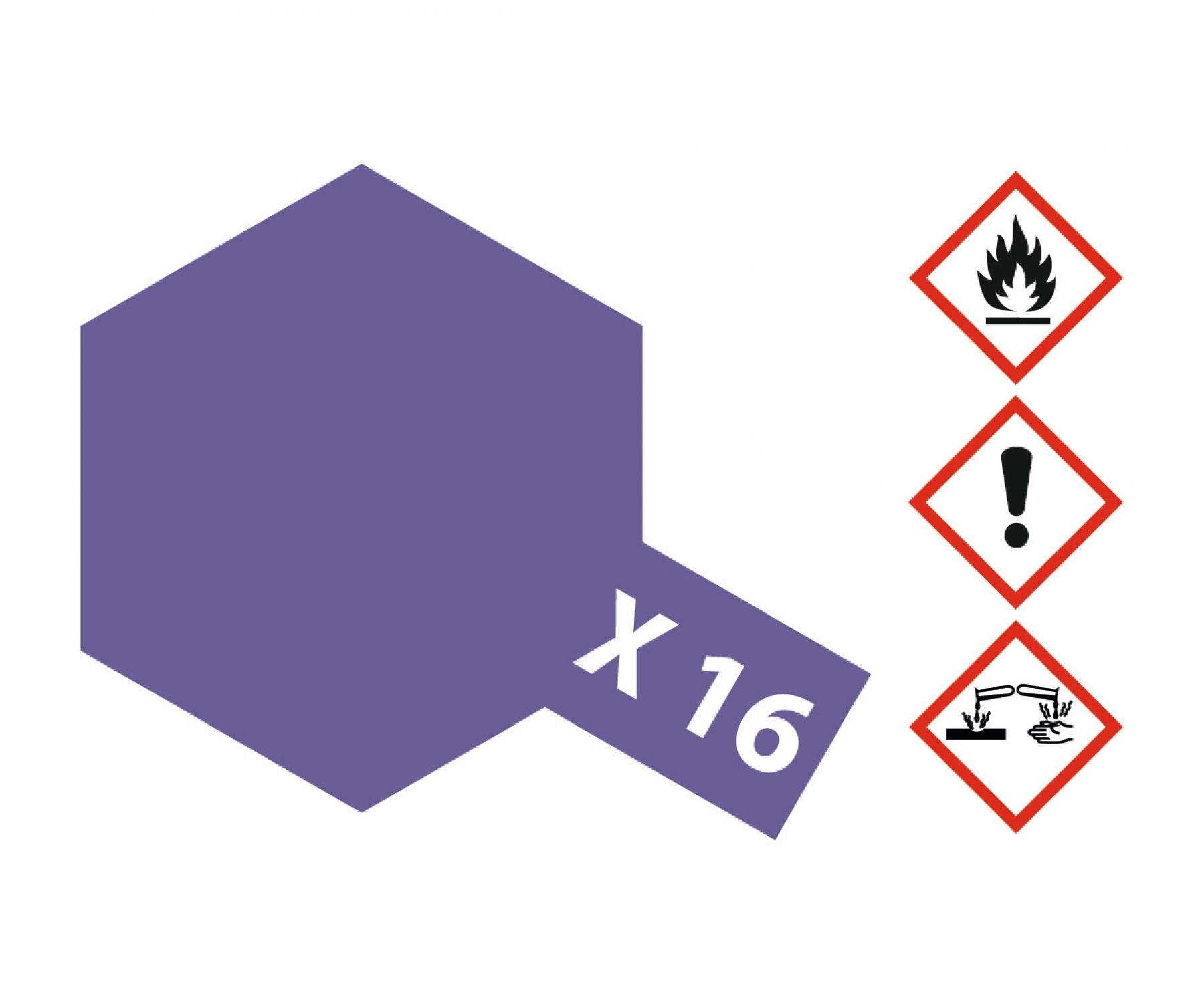 X16 Potje Purple brillant 23ml Tamiya