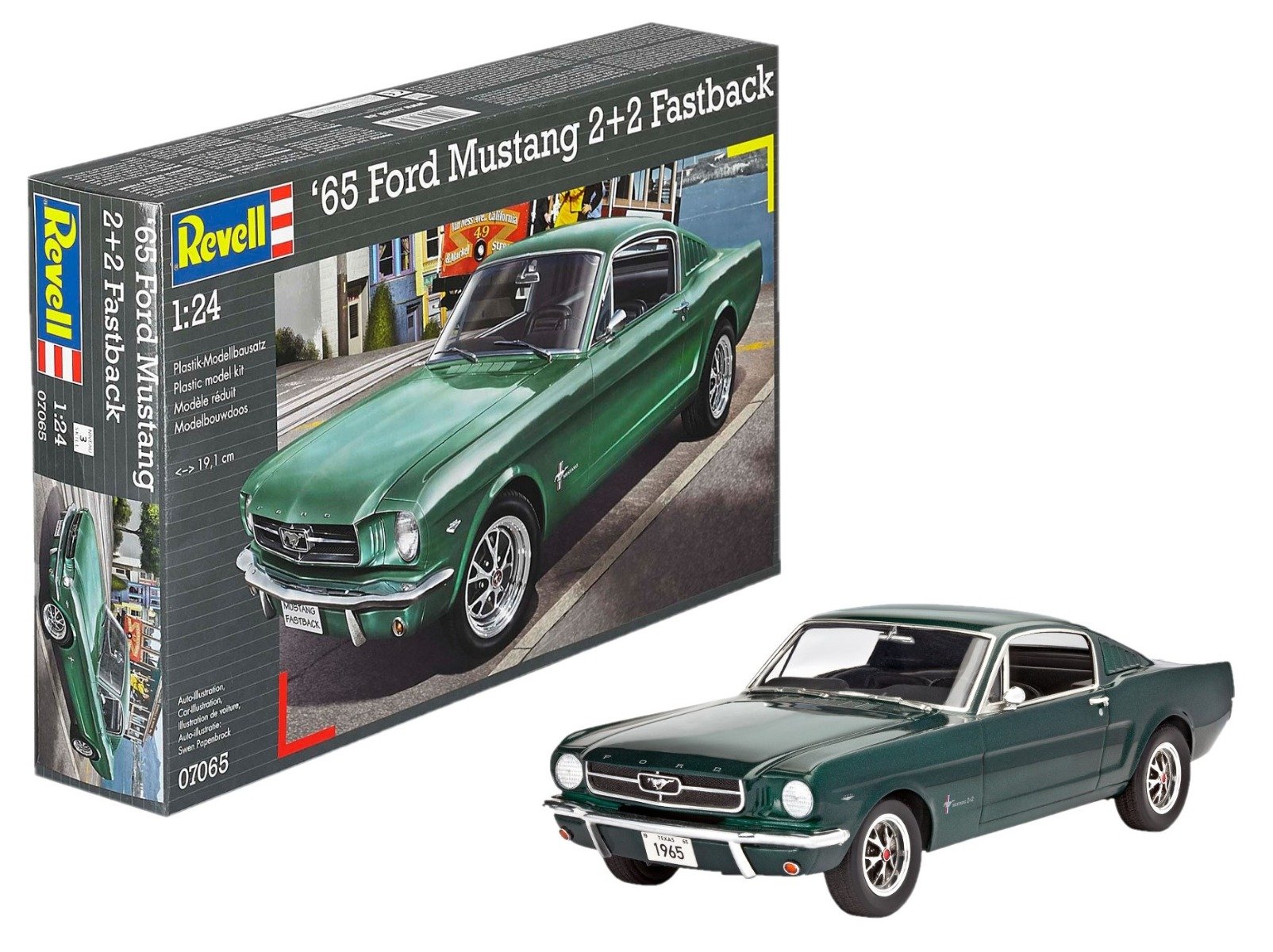 Revell 1965 Ford Mustang 2 + 2 Fastback 1/24
