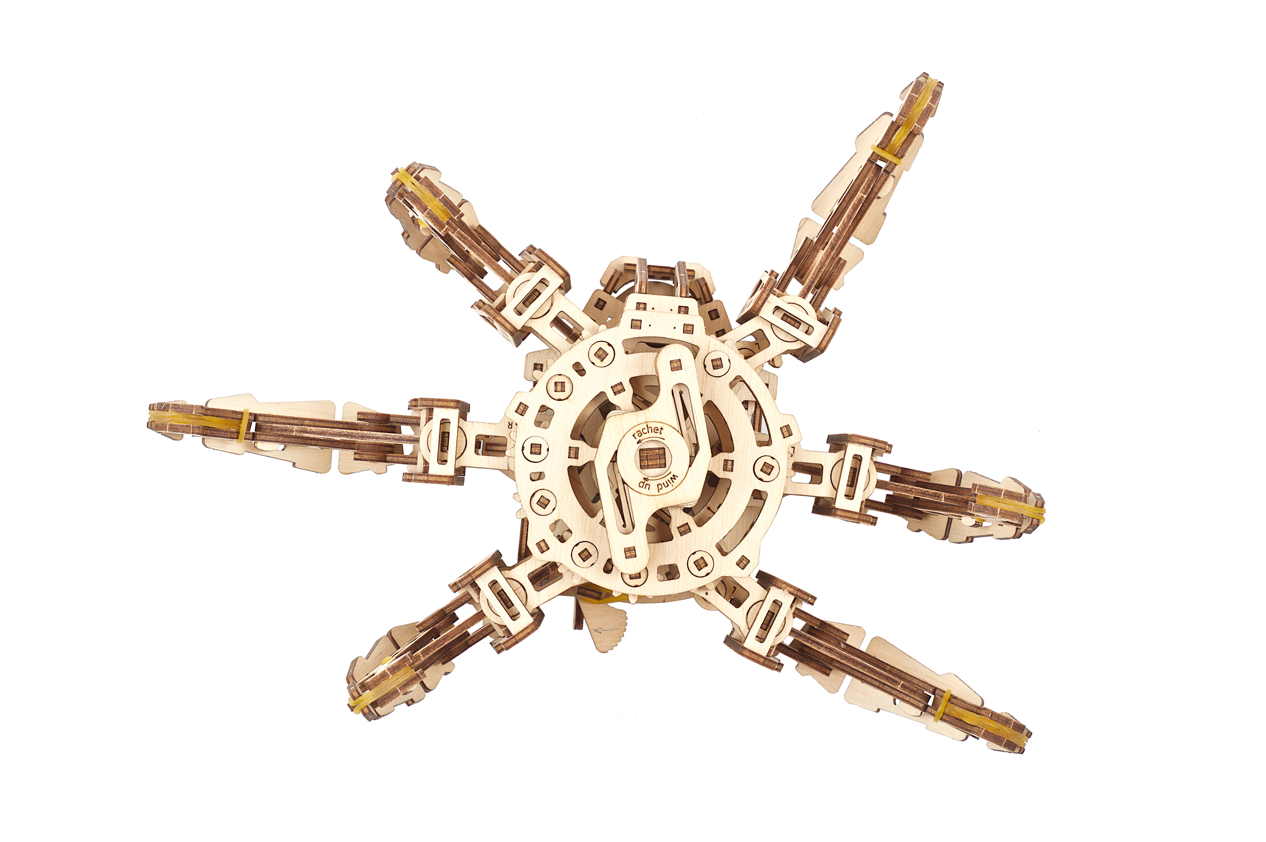 U-Gears Hexapod Spin mechanisch houten bouwpakket