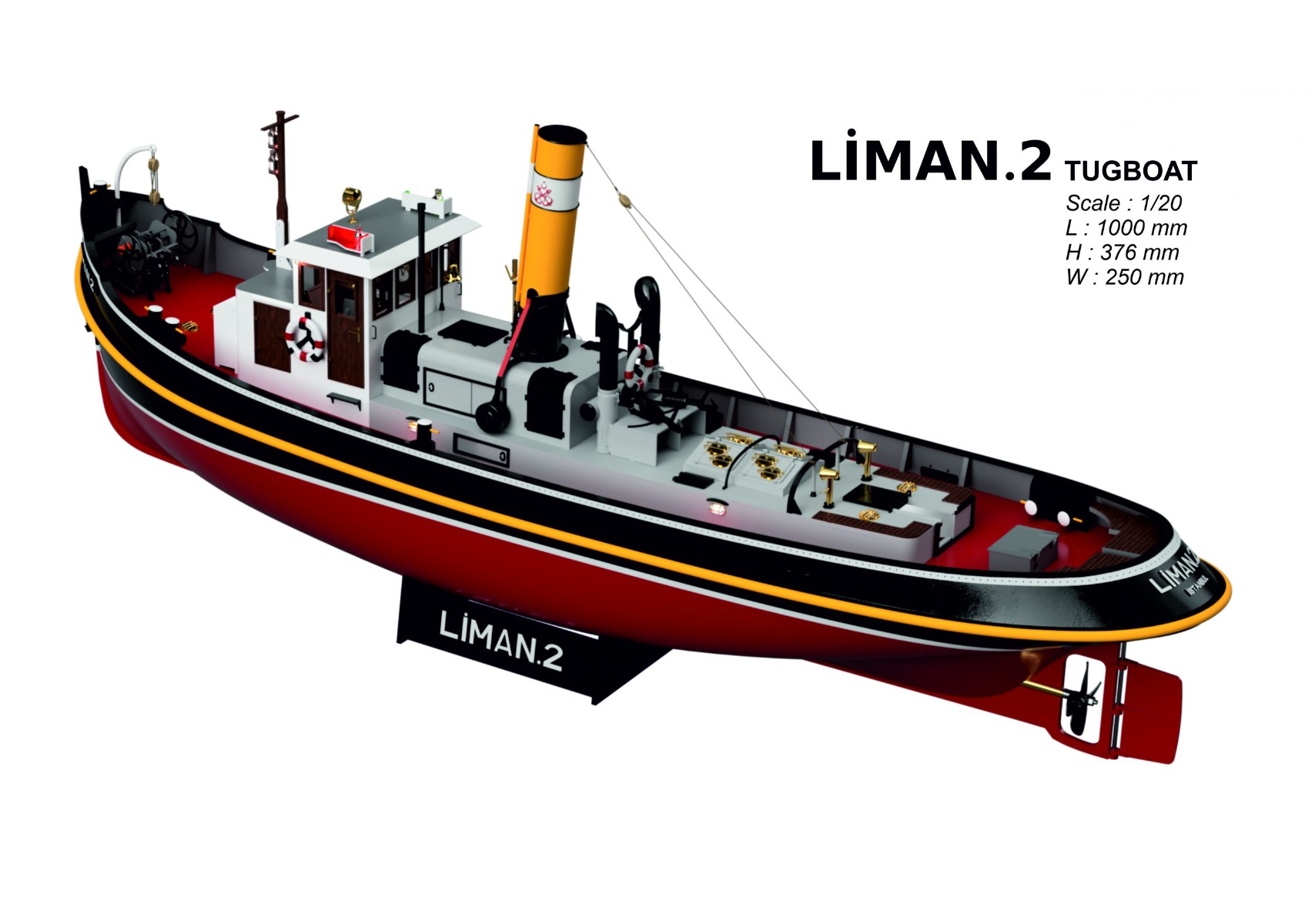 Turk Model Liman 2 Sleepboot kit 1/20