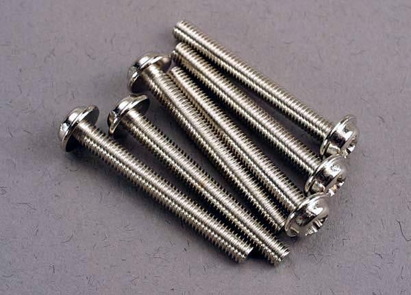 Traxxas Screws 3x26mm washerhead machine (6)