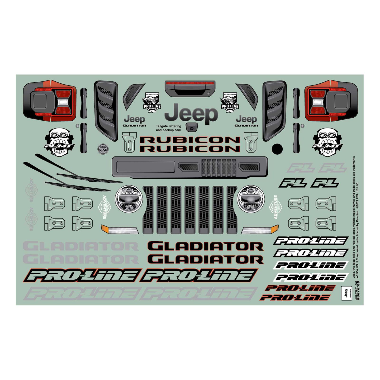 Proline Jeep Gladiator Rubicon Clear Body for Stampede & Granite 1/10