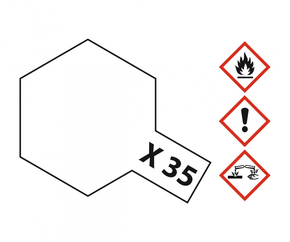 X35 Potje Clear satin 10ml Tamiya
