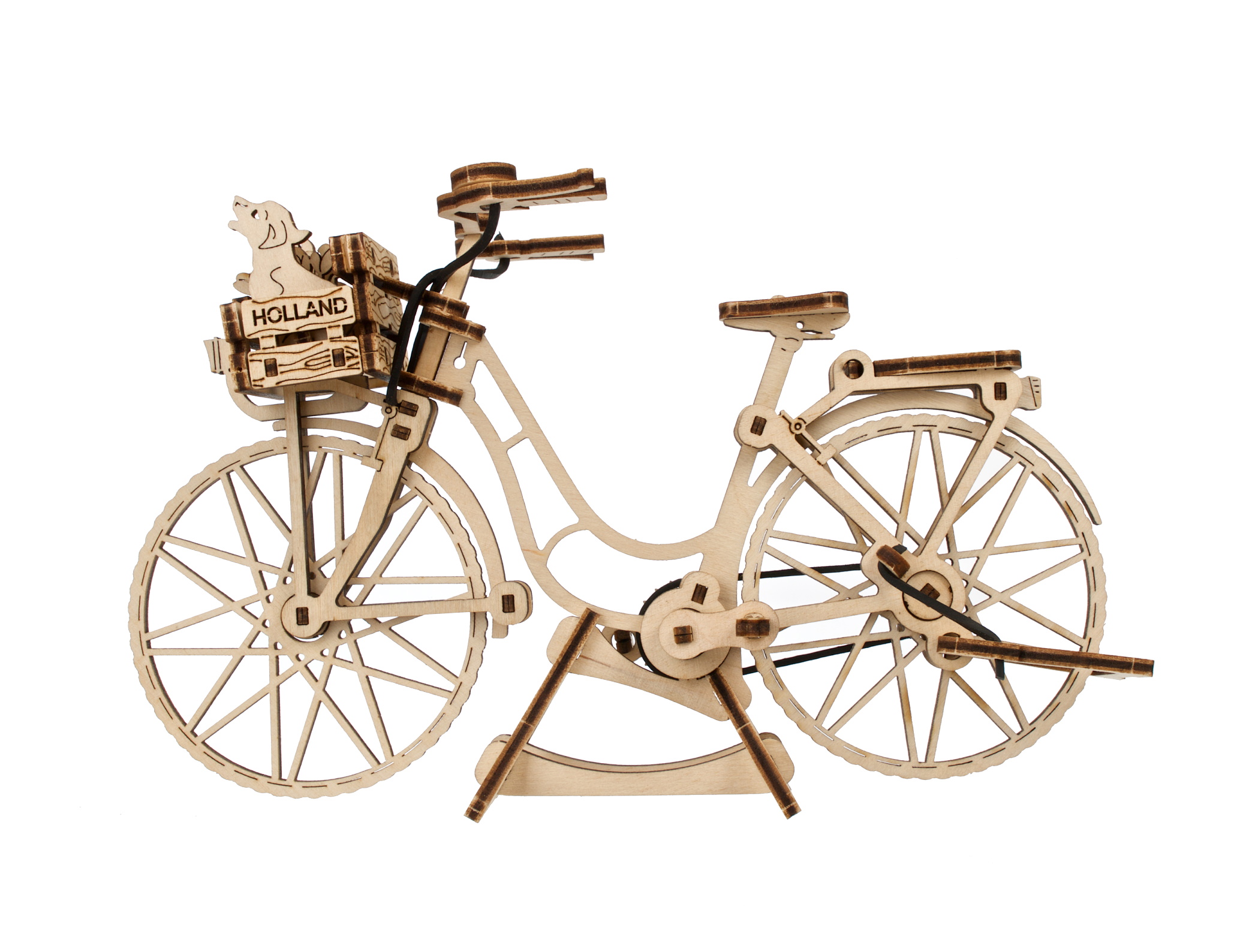 U-Gears Hollandse Fiets mechanisch houten bouwpakket