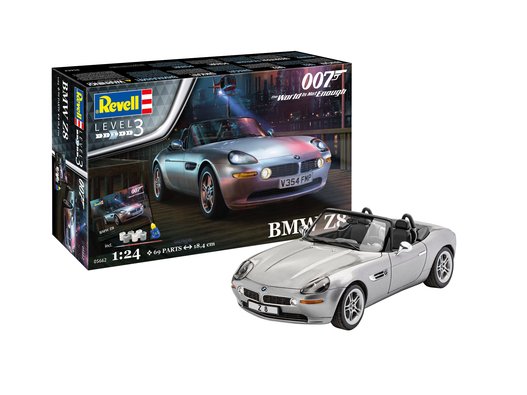 Revell Geschenkset BMW Z8 (James Bond 007) "The World Is Not Enough" 1/24