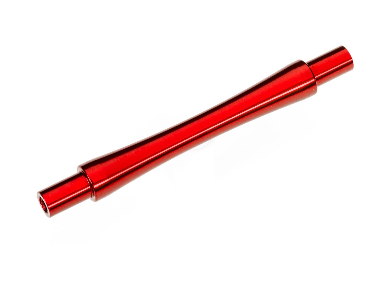 Traxxas Axle wheelie bar 6061-T6 aluminum (red-anodized) (1)/ 3x12 BCS (with threadlock) (2)