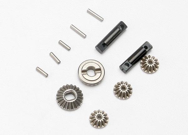 Traxxas Gear set, differential (output gears (2)/ spider gears (3))/ differential output shafts (2)/ 1.5x6mm pin (3)/ 1.5x8mm pin (2)