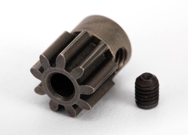 Traxxas Gear 9T pinion (32-p) (mach. steel)/ set screw