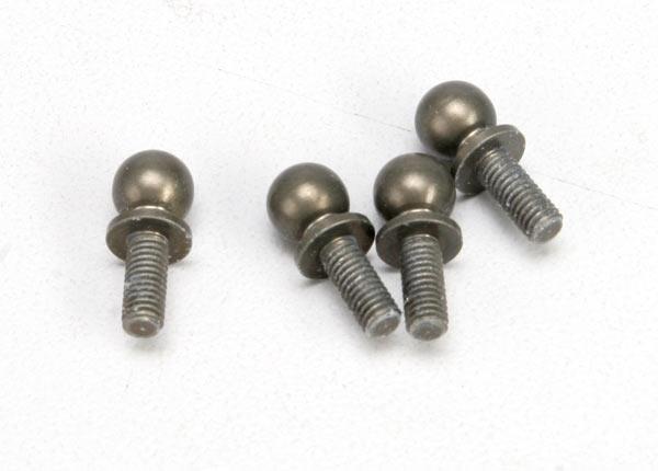 Traxxas Ball studs, aluminum, hard-anodized, PTFE-coated (4) (use for inner camber link mounting)