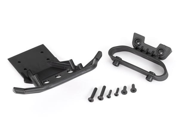 Traxxas Bumper front/ bumper mount/ 4x12 CCS (2)/ 4x22 BCS (2)/ 3x12 BCS (2) (fits 2WD Stampede) (for LED light kit installation)