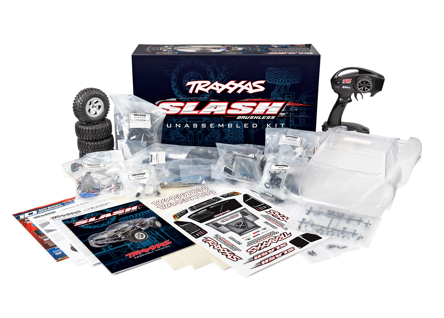 Traxxas Slash Short Course Truck Unassembled Kit with TQ 2.4GHz 2WD BL-2s 1/10