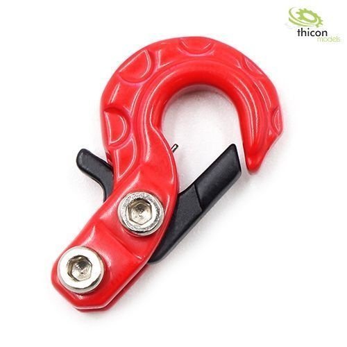 Thicon Metalen Haak met Safety Lock Rood