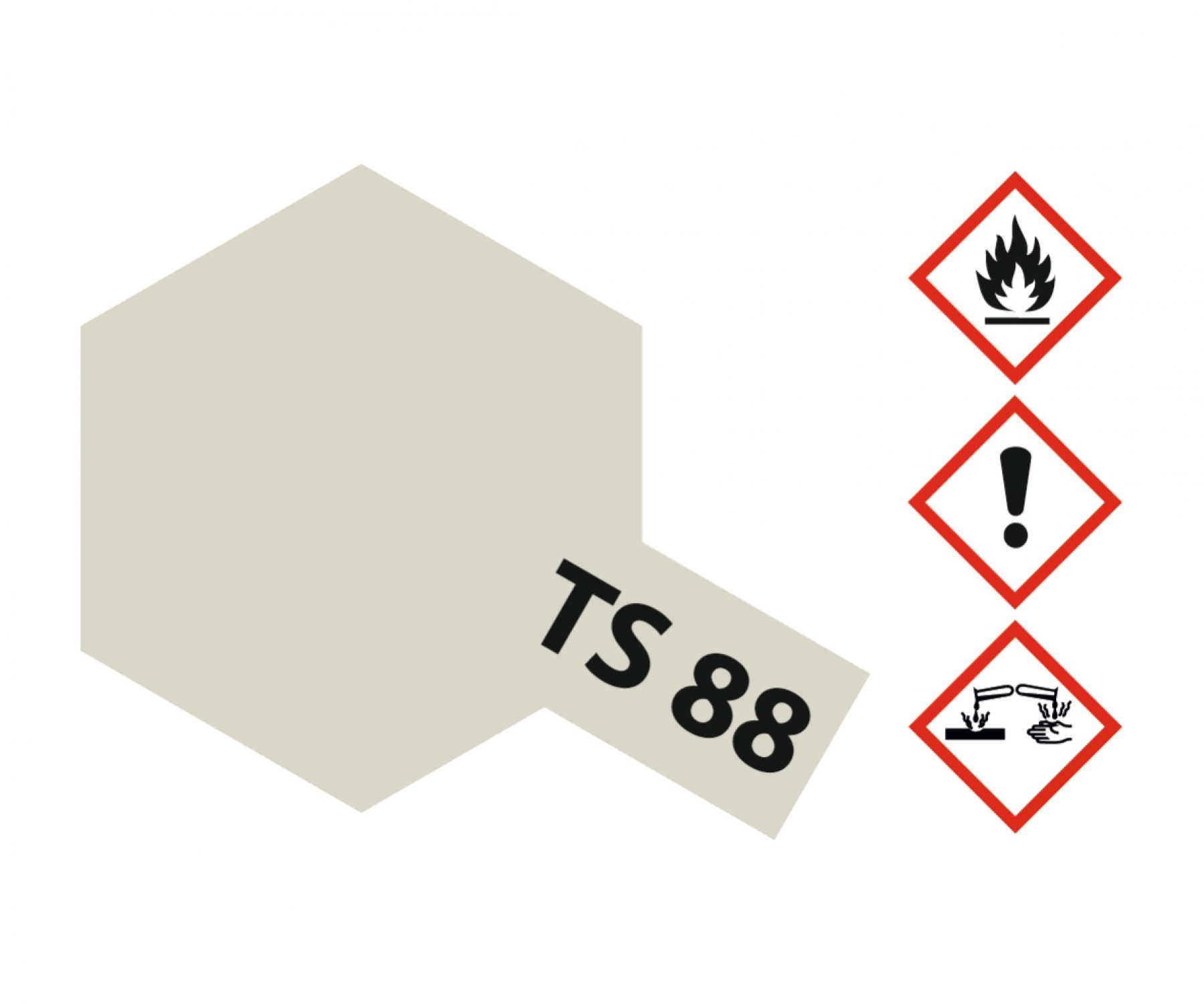 TS88 Spray Titanium Silver brillant 100ml Tamiya