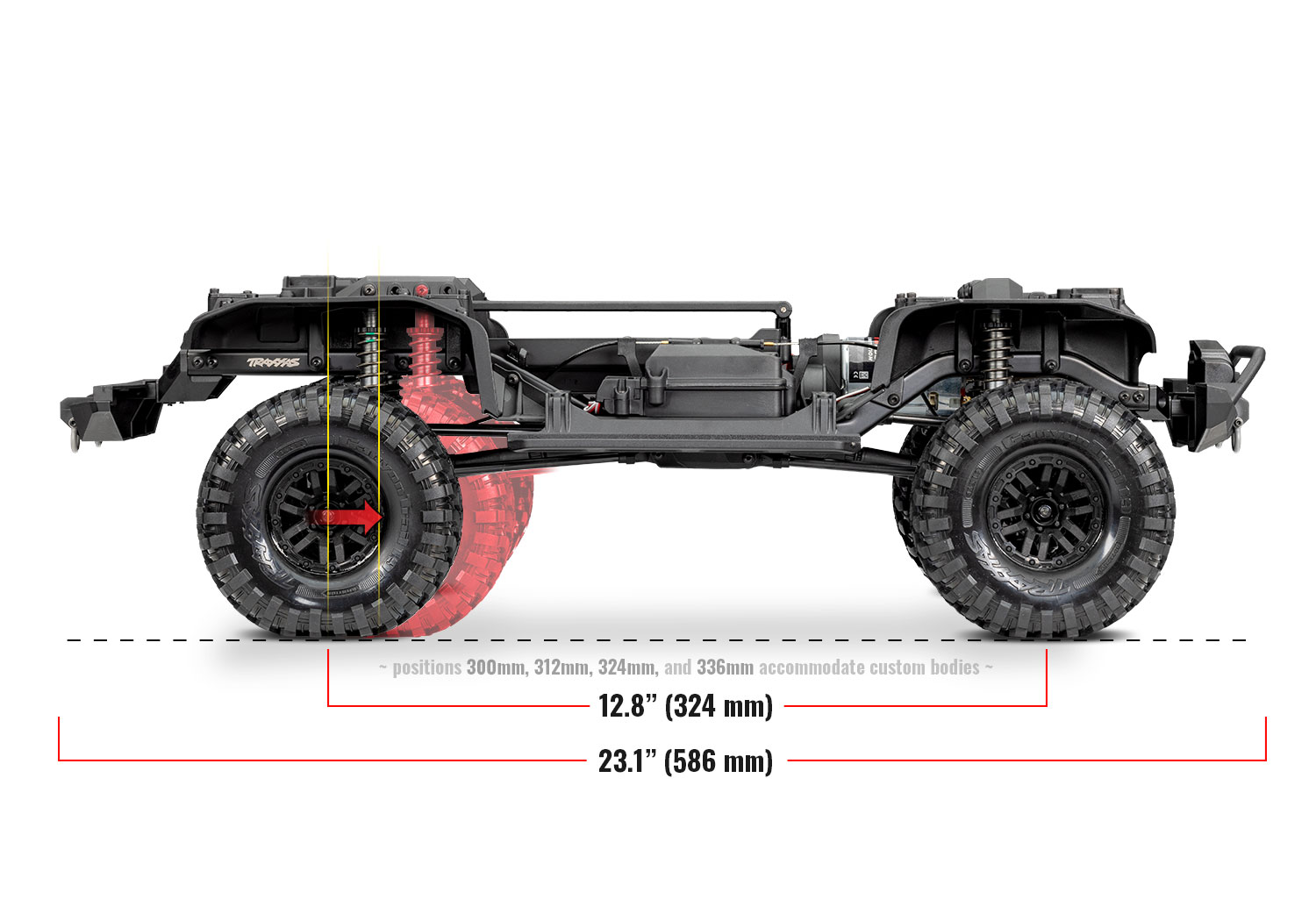 Traxxas Land Rover Defender TRX-4 4WD Scale and Trail  Crawler Fully-Assembled 1/10 Clipless Silver