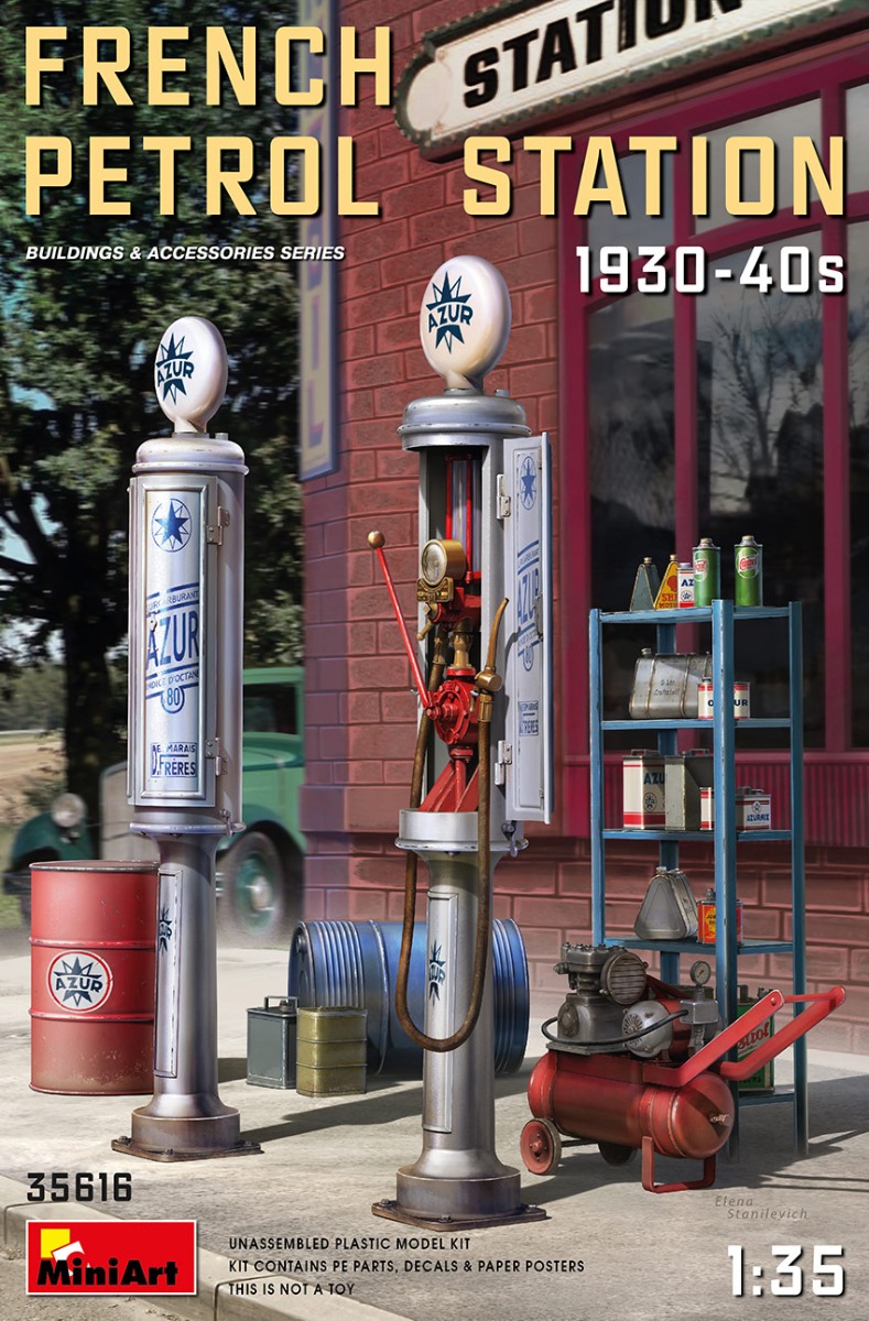 MiniArt French Petrol Station 1930-40S 1/35