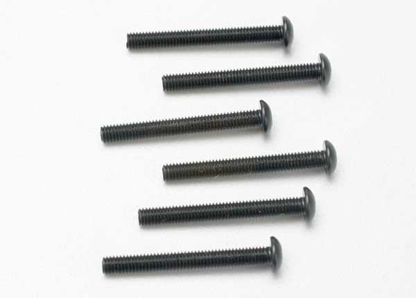 Traxxas Screws 3x25mm button-head machine (hex drive) (6)