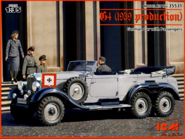 ICM G4 1939 German Car with Passengers 1/35