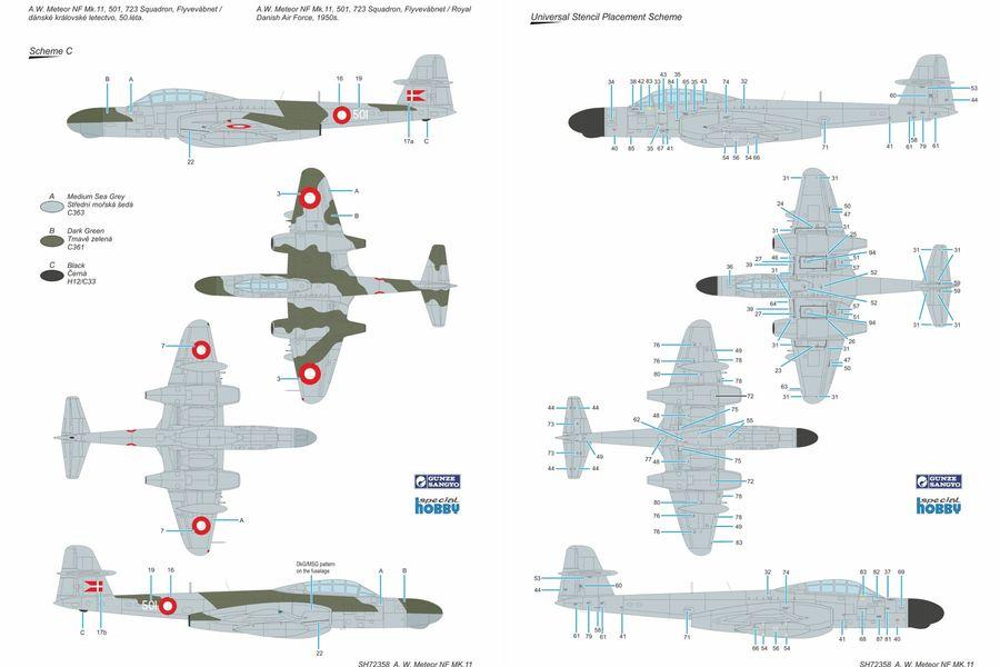 Special Hobby A.W. Meteor NF Mk.11 'NATO users' 1/72