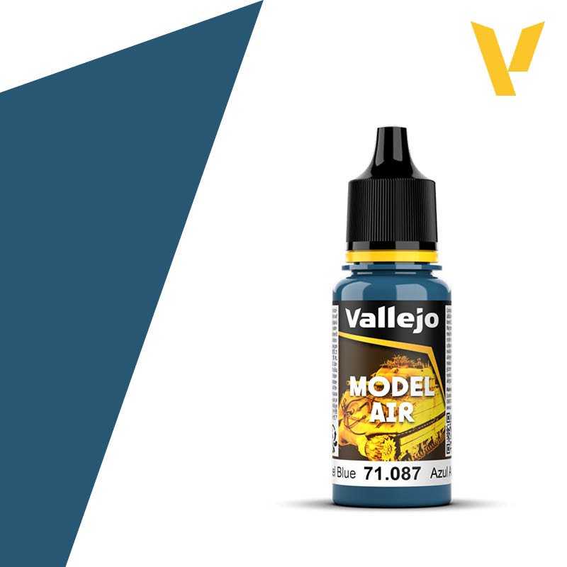 71087 Vallejo Steel Blue Model Air 18ml