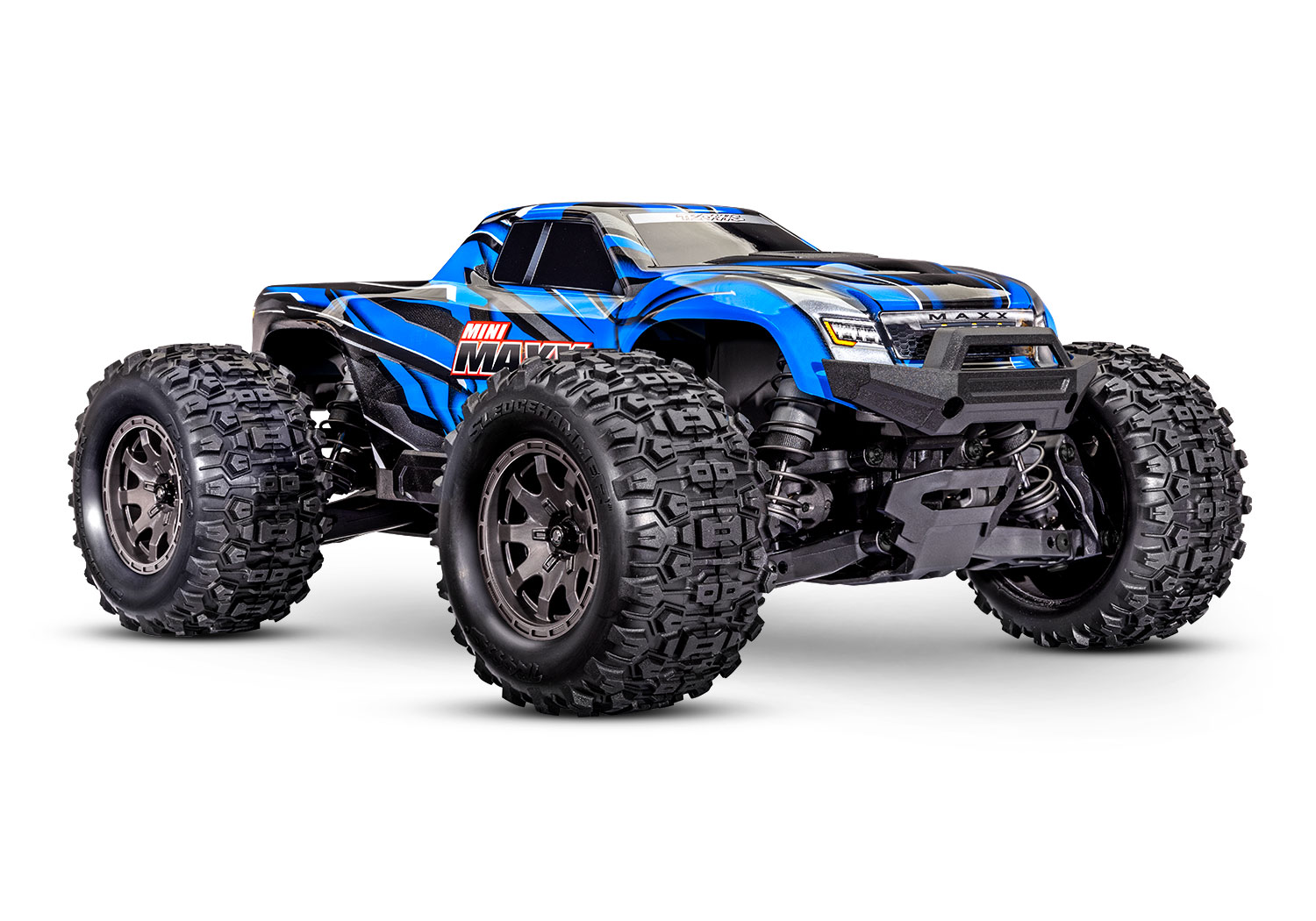 Traxxas Mini Maxx BL-2s TQ 4X4 RTR Brushless Monster Truck 1/16 Blue