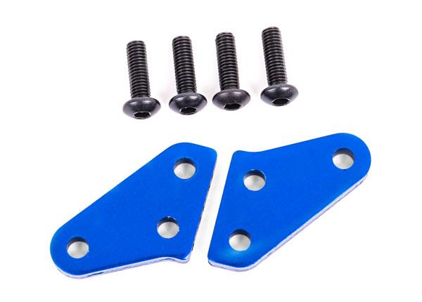 Traxxas Steering block arms (aluminum blue-anodized) (2) (fits #9537 and 9637 steering blocks)