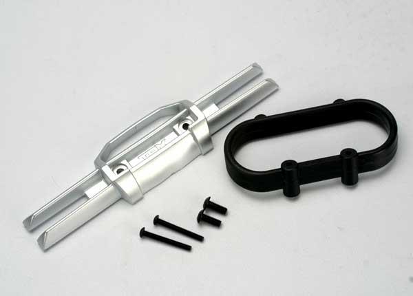 Traxxas Bumper rear/ bumper mount rear/ 4x10mm BCS (2)/ 3x25mm BCS