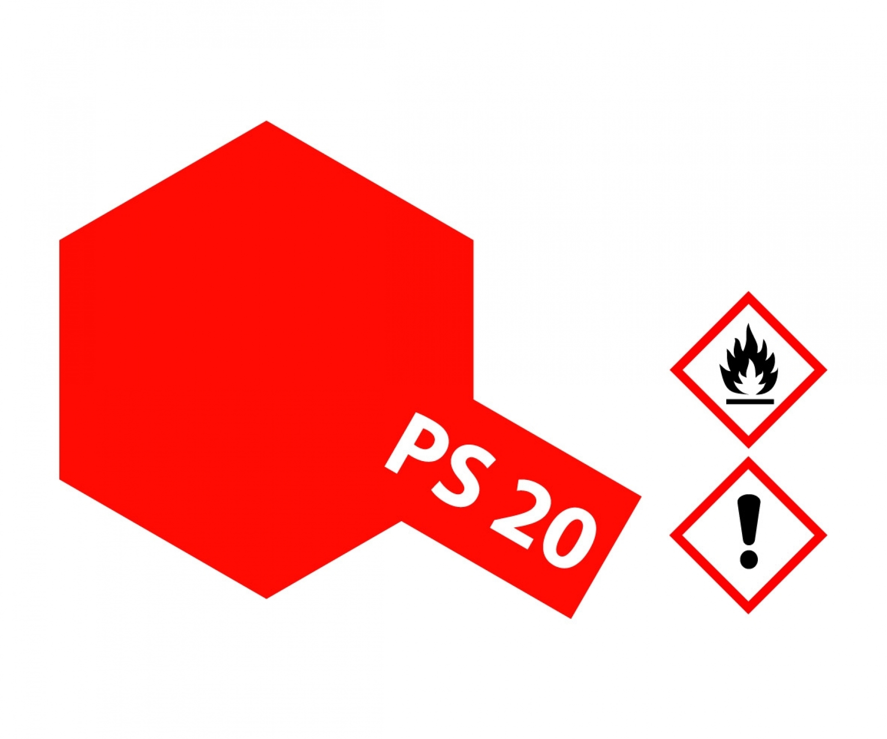 PS20 Spray Fluorescent Red brillant 100ml Tamiya